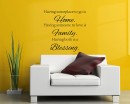 Home Family Blessing Quotes Wall Decal Family Vinyl Art Stickers
